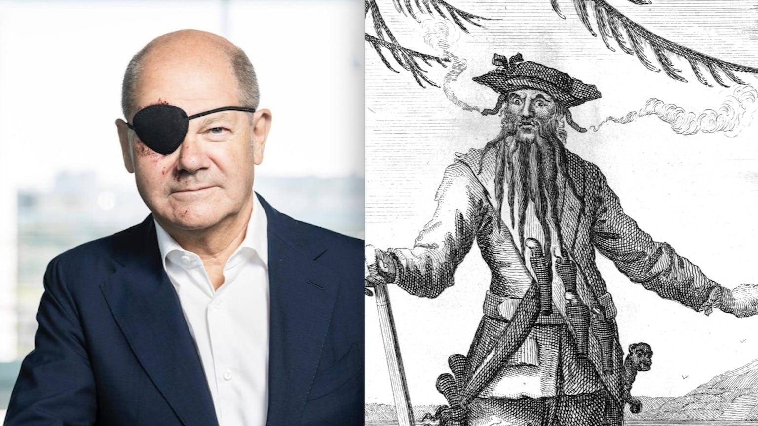 Captain Olaf Blackbeard 4. September Ankerherz Gute Nacht Geschichte